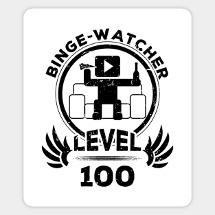 Level 100 Binge Watcher Gift Sticker